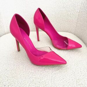 Azalea Wang Women's High Heel Shoes Patent Hot Pink Size 8 NEW